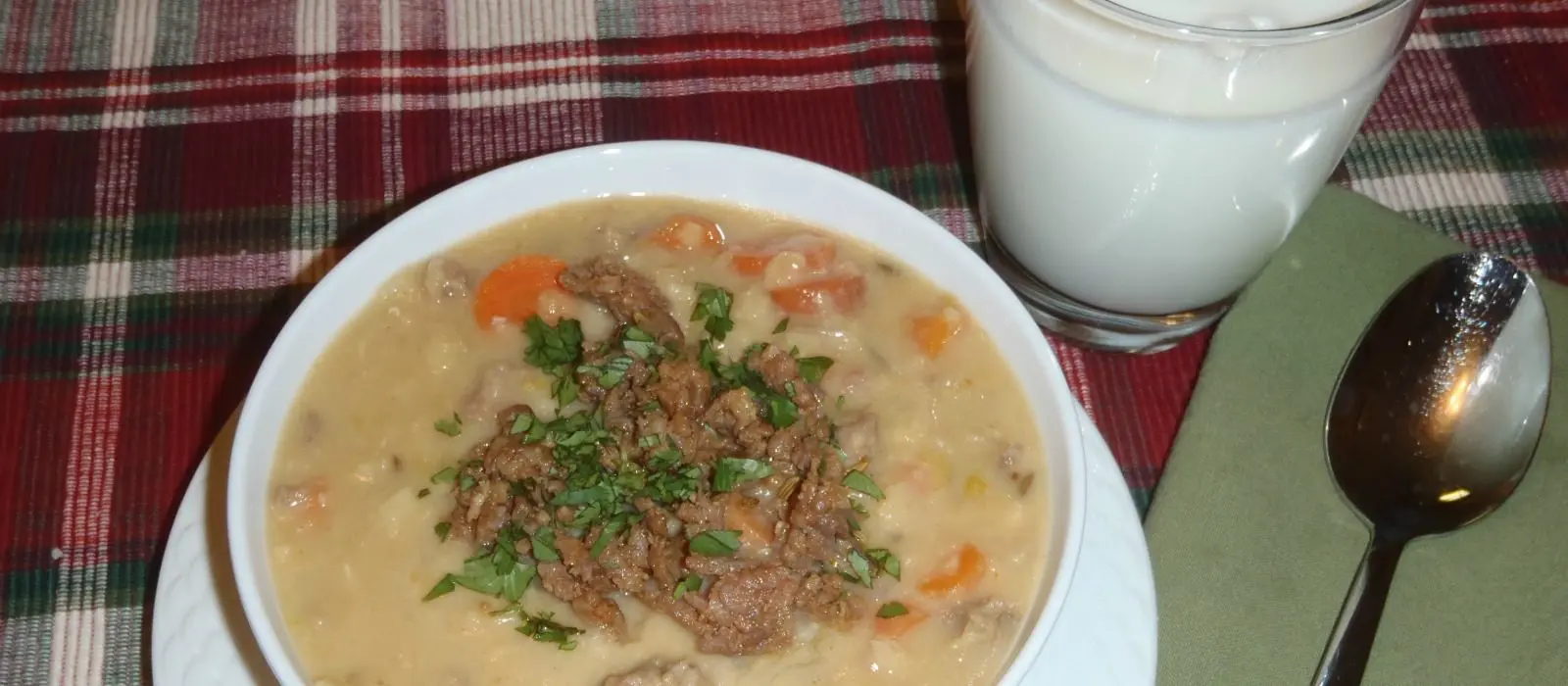 Creamy Lentil Soup with Spicy Italian Sausage and Toasted Fennel Seeds