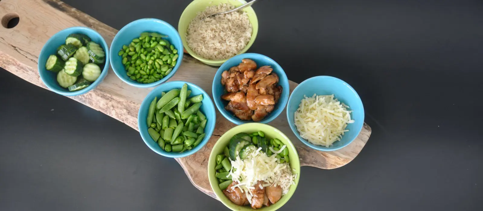 Sweet and Sour Chicken Rice Bowl Bar