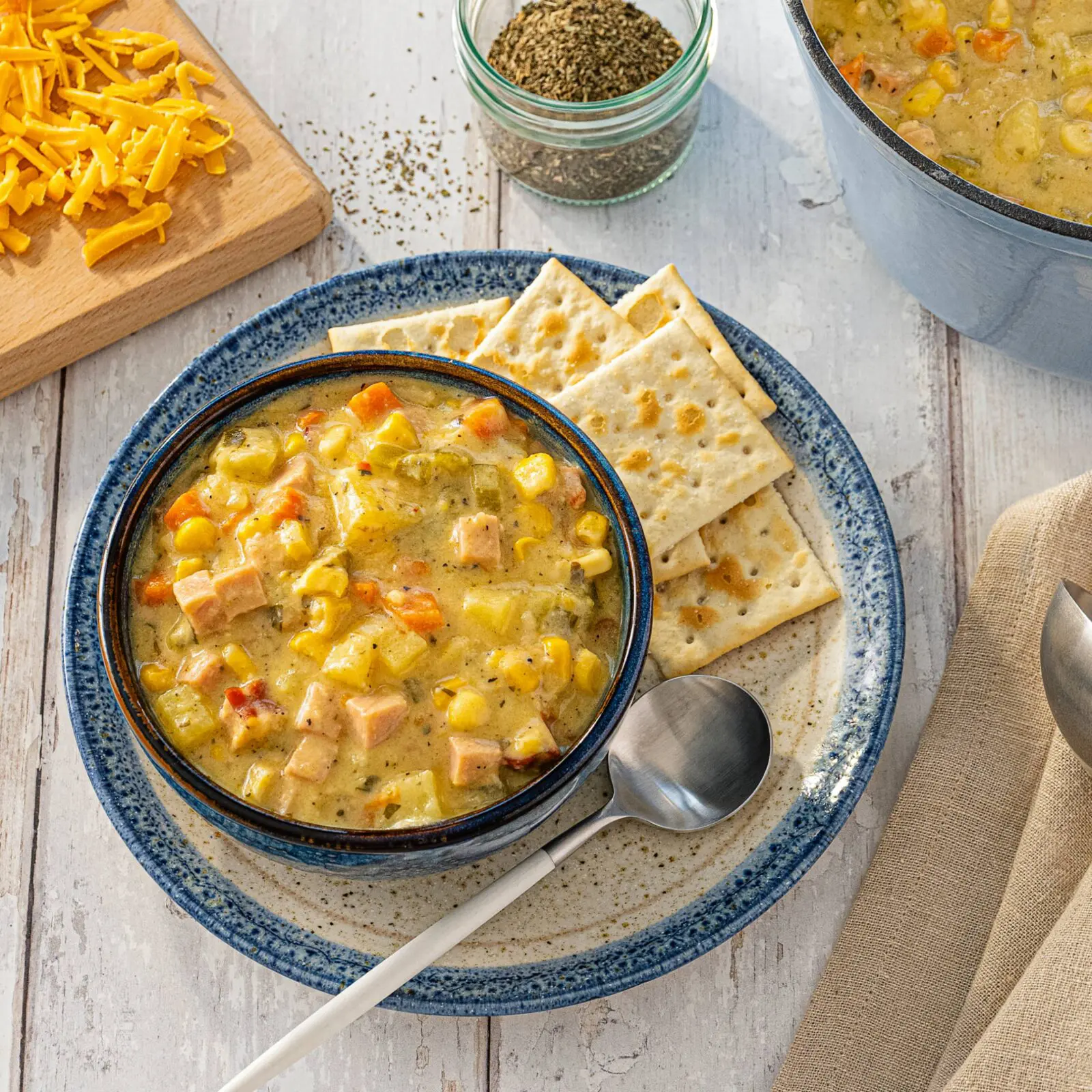 Hug-in-a-Bowl Ham & Corn Chowder