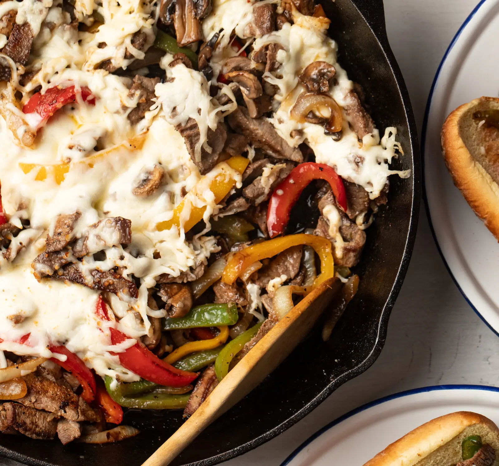 Philly Cheesesteak Skillet
