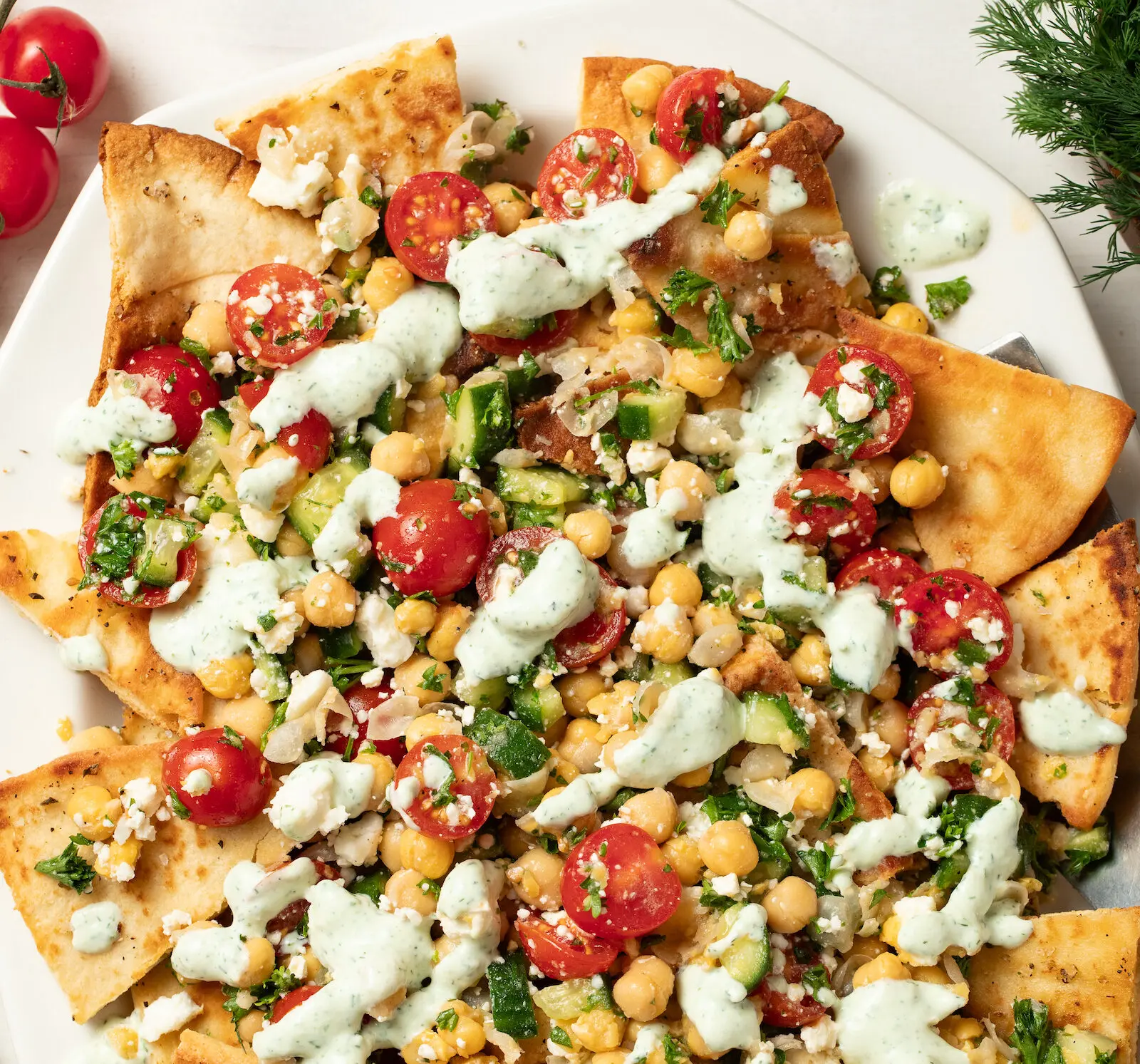 MEDITERRANEAN NACHOS