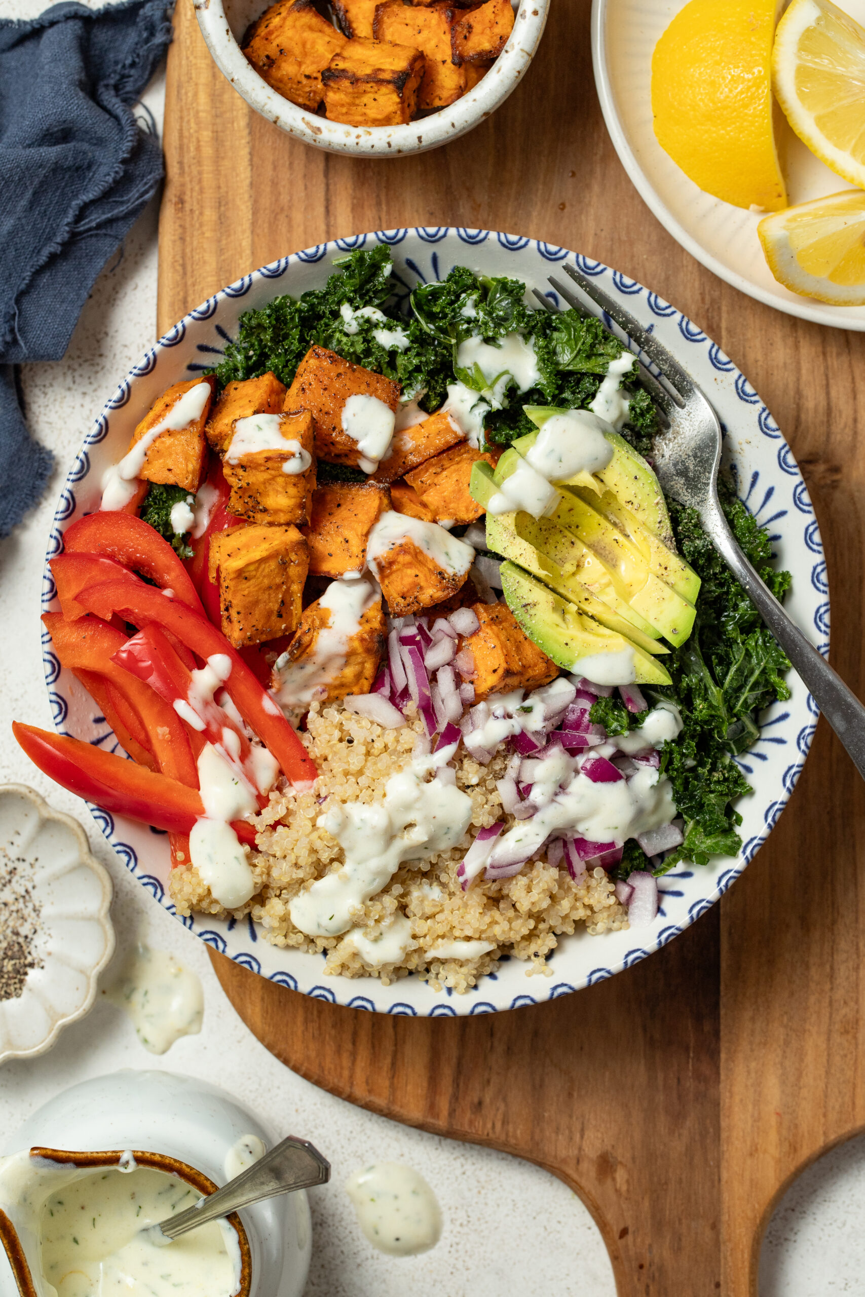 Savoury Lemon Yogurt Buddha Bowl Dressing - Alberta Milk