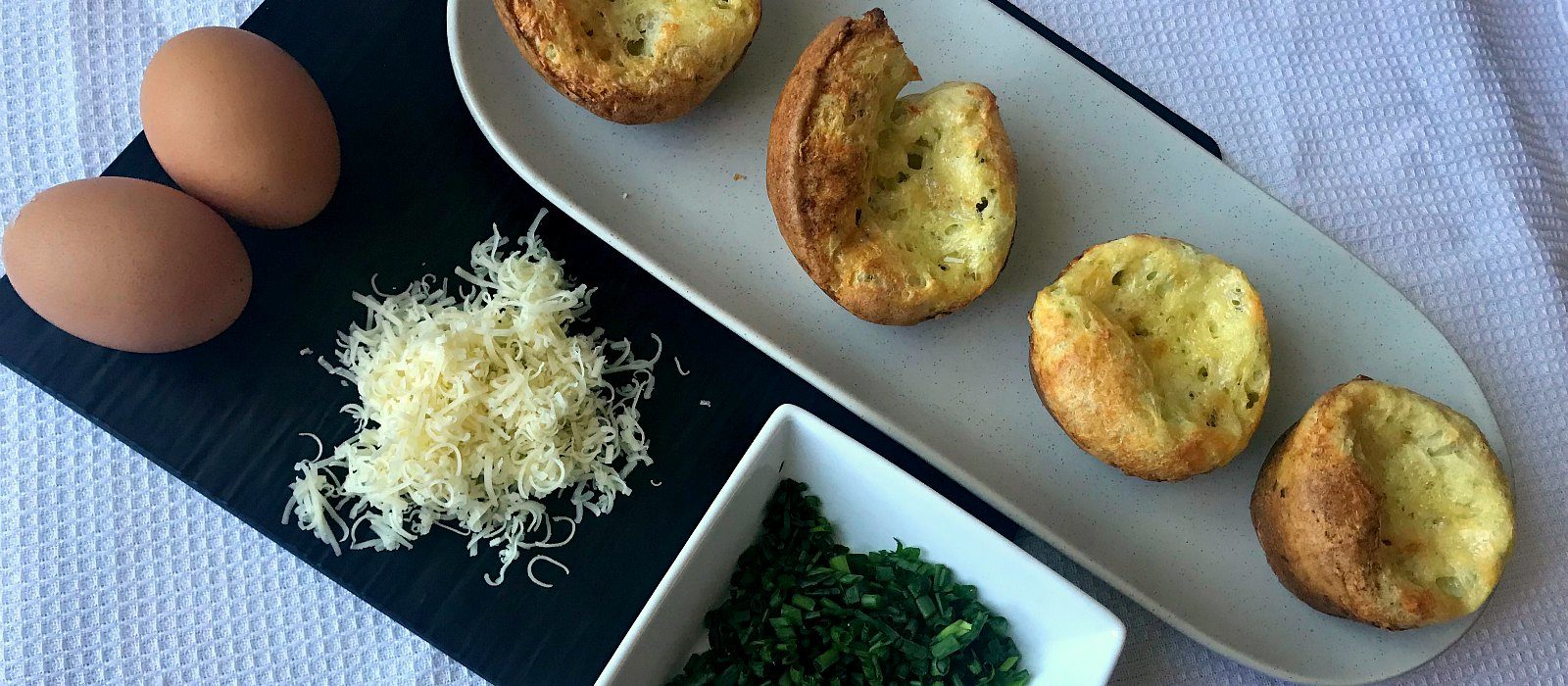Cheddar Chive Popovers