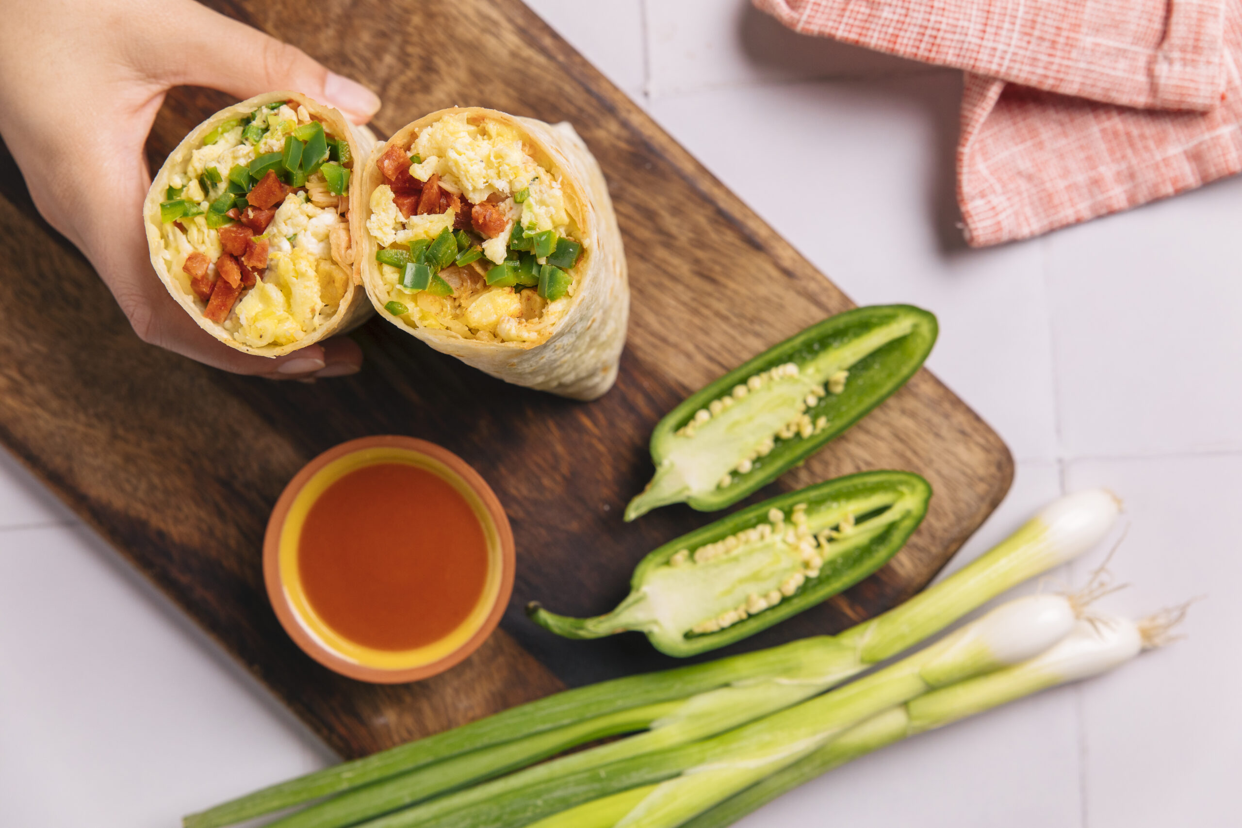 Cheesy breakfast burrito - Alberta Milk