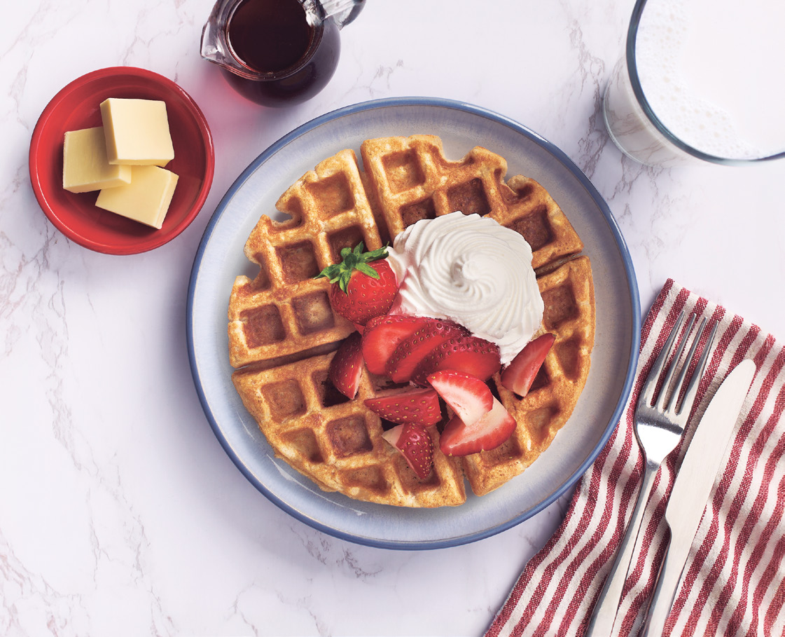 Cinnamon Buttermilk Waffles - Alberta Milk