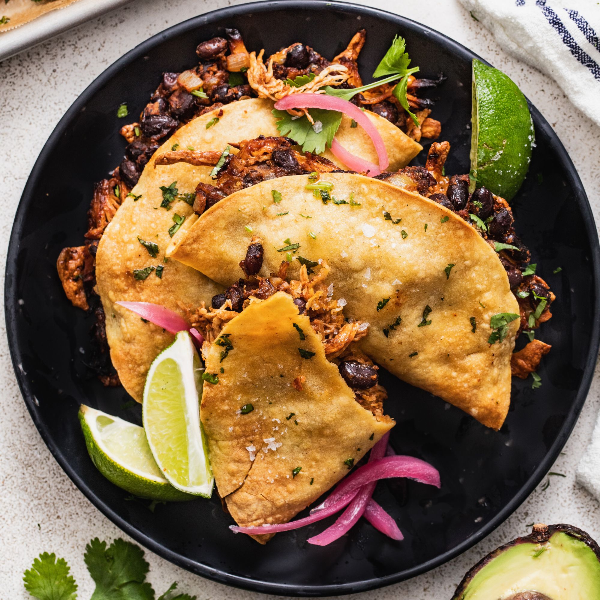 Crispy Pork and Black Bean Tacos - Alberta Milk