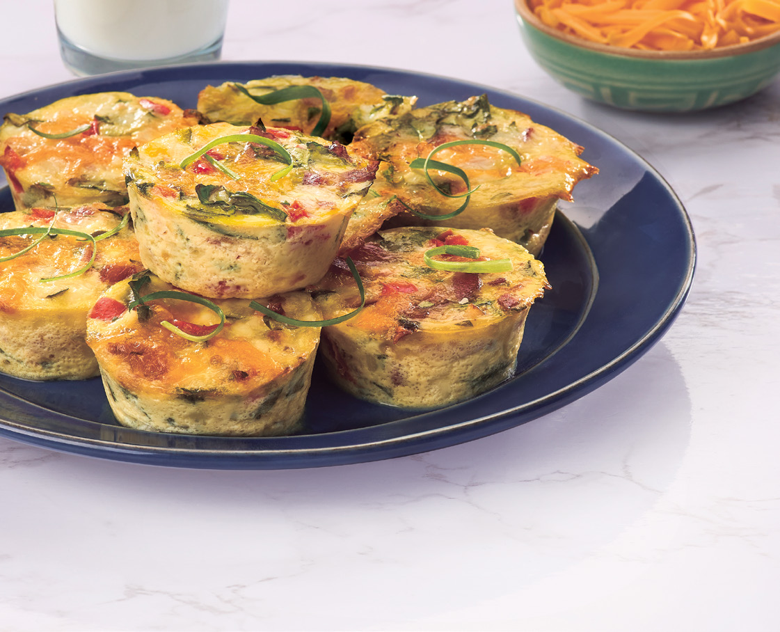 Cheesy Bacon Egg Bites - Alberta Milk