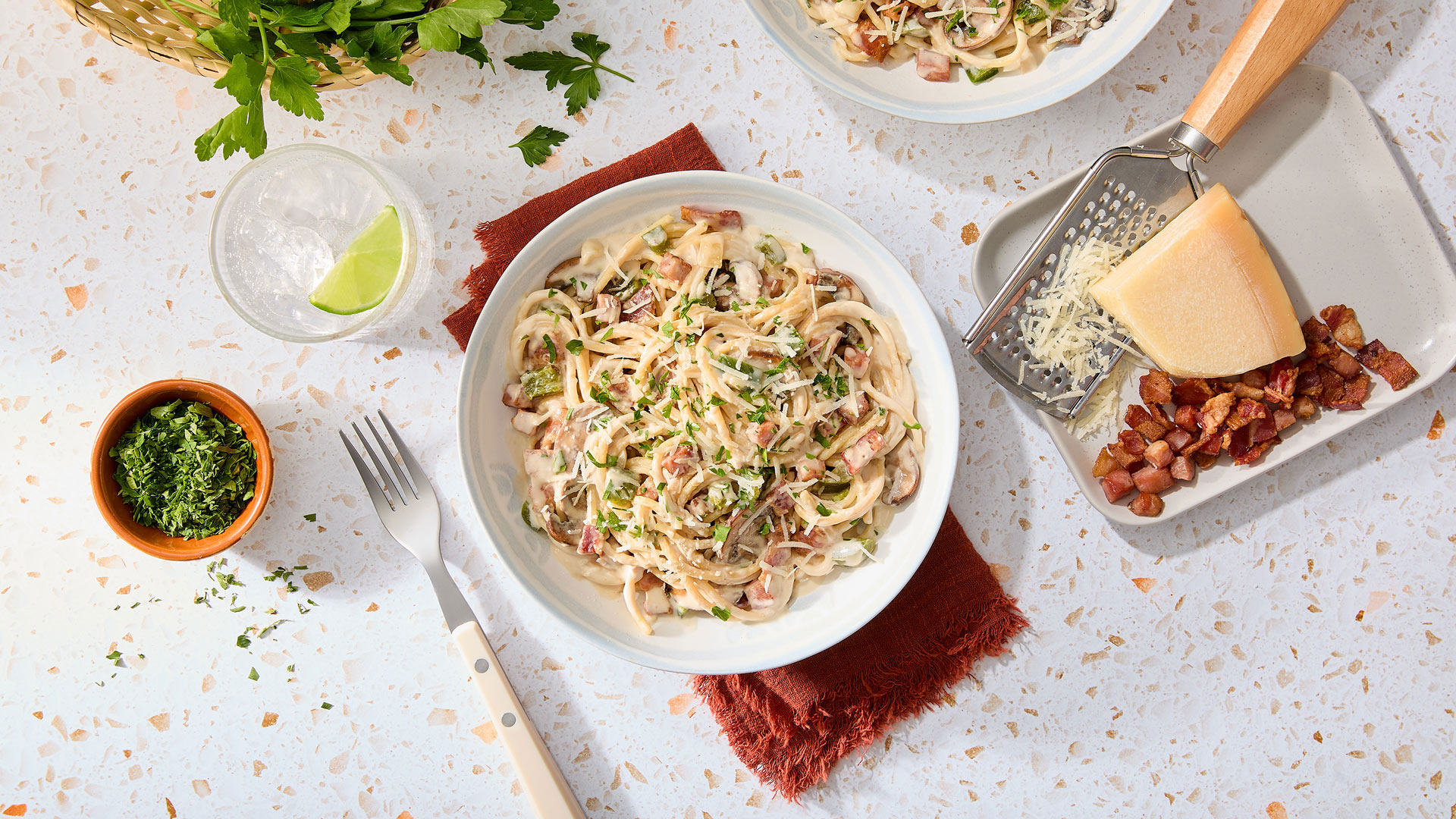 Filipino-Style Pasta Carbonara - Alberta Milk