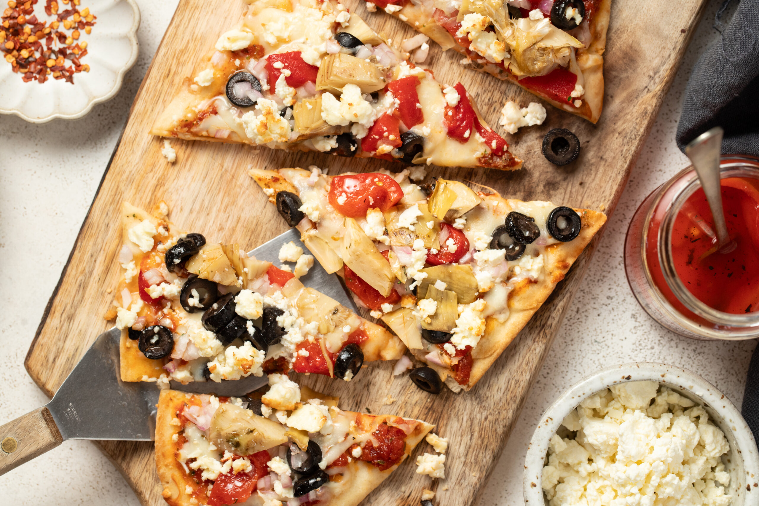 Antipasto Flatbread - Alberta Milk